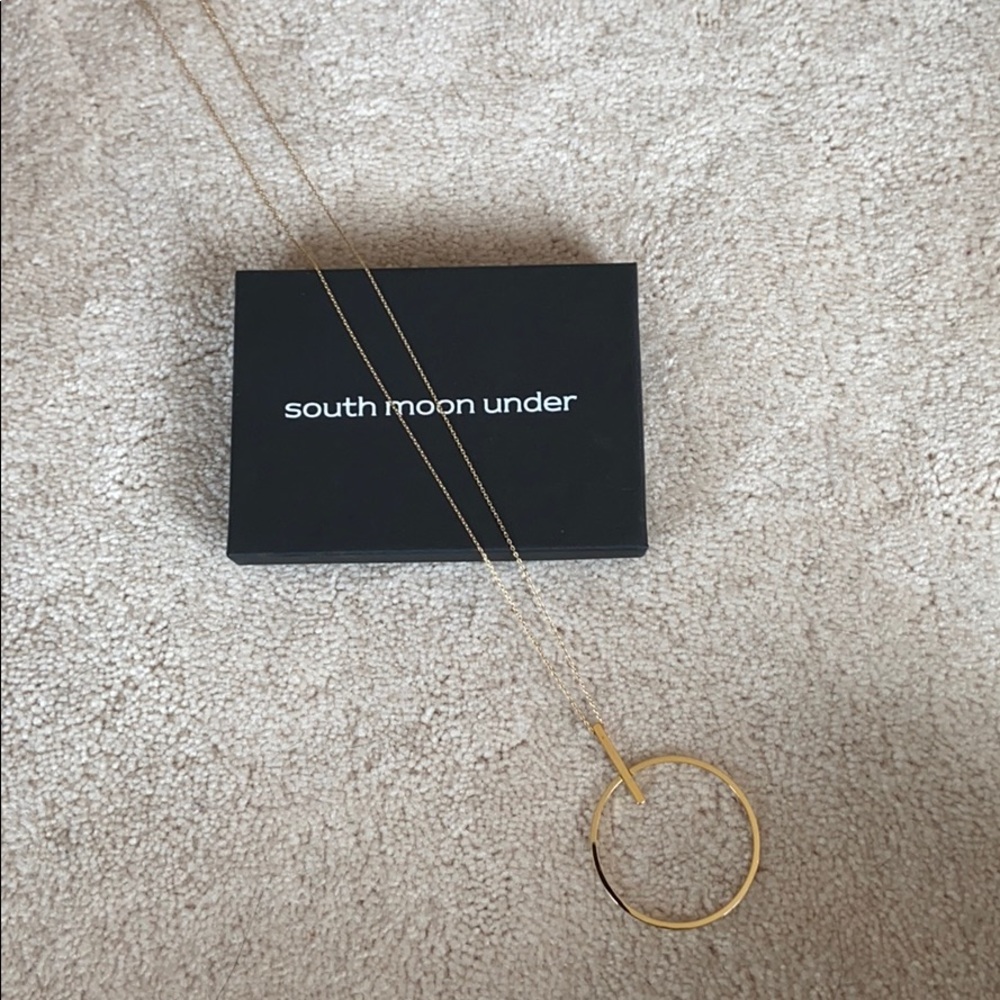 Simple Gold Statement Necklace South Moon Under